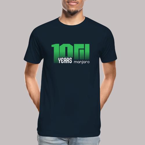 10 years Manjaro white - Men's Premium Organic T-Shirt