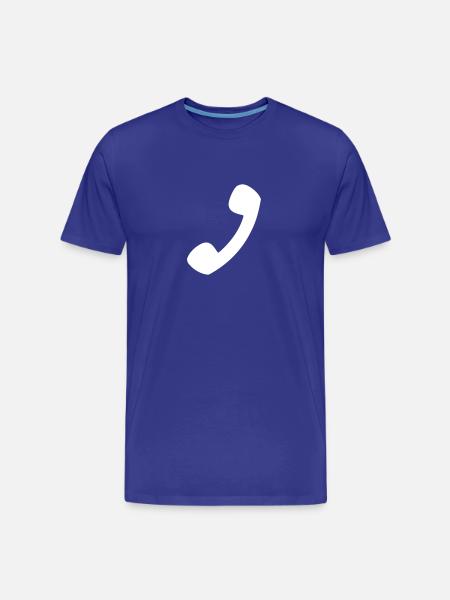 Phone - Men's Premium Organic T-Shirt - royal blue