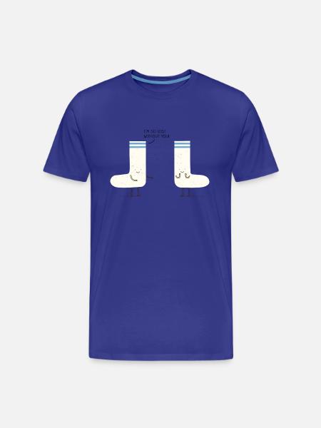 Socks Love - Men's Premium Organic T-Shirt - royal blue