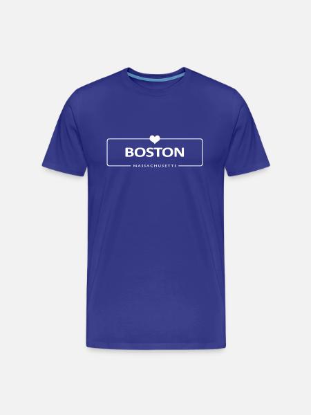 Boston Massachusetts In USA - Men's Premium Organic T-Shirt - royal blue