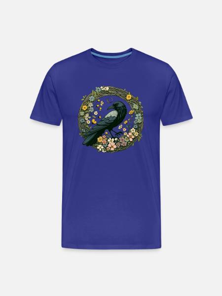 Raven - Men's Premium Organic T-Shirt - royal blue