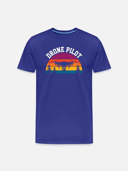 Drone Pilot - Men's Premium Organic T-Shirt - royal blue
