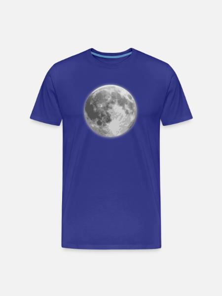Lune - T-shirt écologique Premium pour hommes - bleu roi