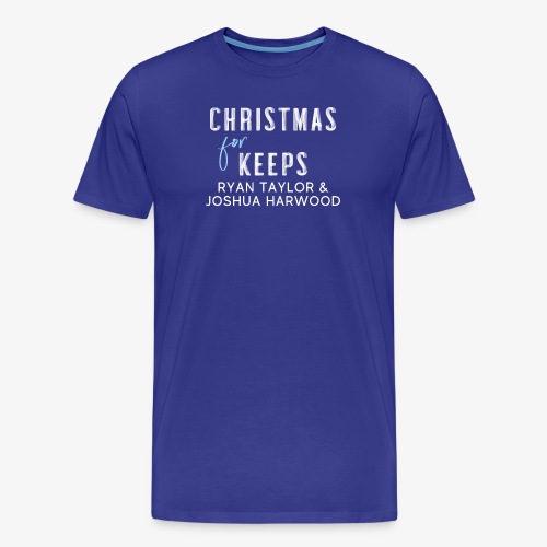 Christmas for Keeps - White Font - Men's Premium Organic T-Shirt