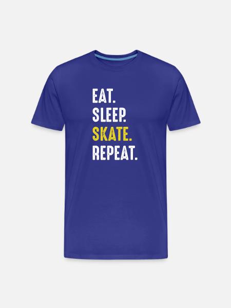 Eat Sleep Skate Repeat - Men's Premium Organic T-Shirt - royal blue