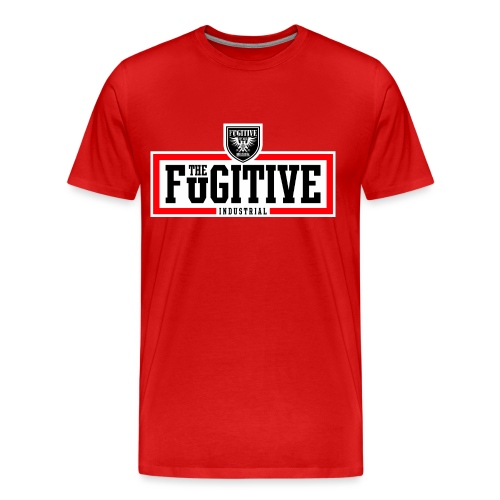 FUGITIVE 2927 RED WHITE BLACK - Men's Premium Organic T-Shirt