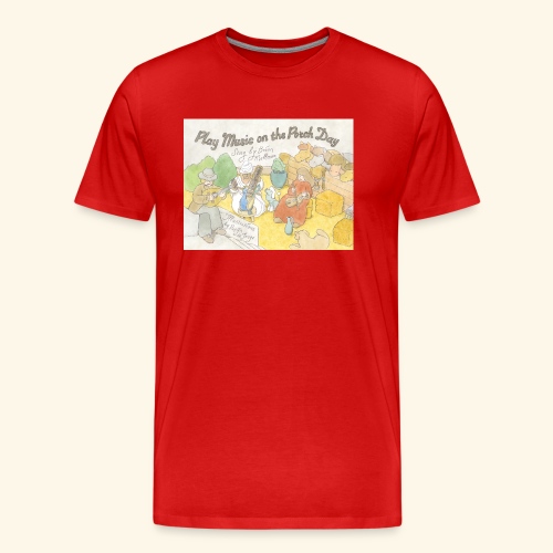 Play Music on the Porch Day Book! - Men's Premium Organic T-Shirt