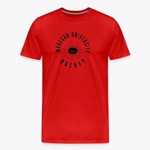Black Mohegan U Hockey Series Logo - Men's Premium Organic T-Shirt