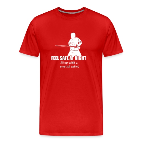 Feel safe male LS - Men's Premium Organic T-Shirt