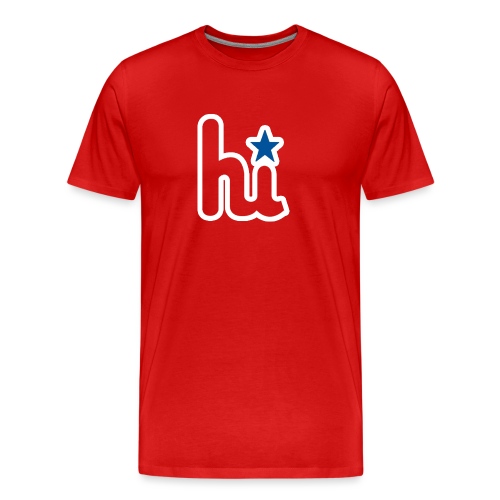 Hi Phillies logo t-shirt - Men's Premium Organic T-Shirt