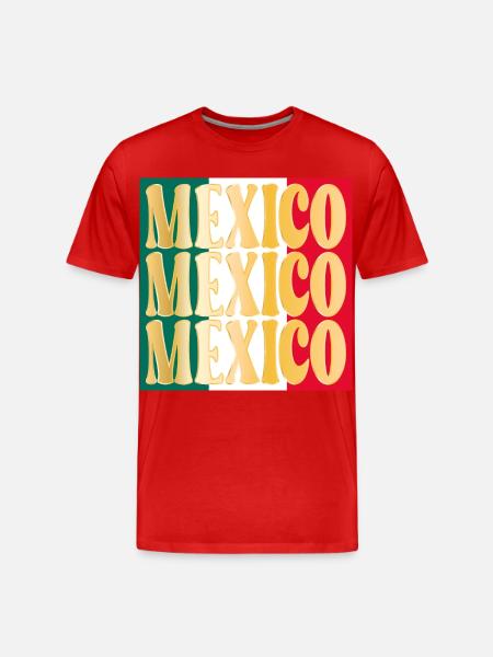 México Mexican Mexico - Men's Premium Organic T-Shirt - red