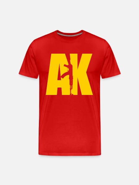 AK47 YELLOW - Men's Premium Organic T-Shirt - red