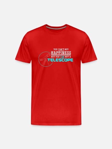 Telescope Astronomy - Men's Premium Organic T-Shirt - red