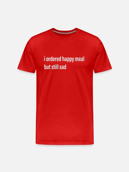 Happy Meal Meme - Men's Premium Organic T-Shirt - red