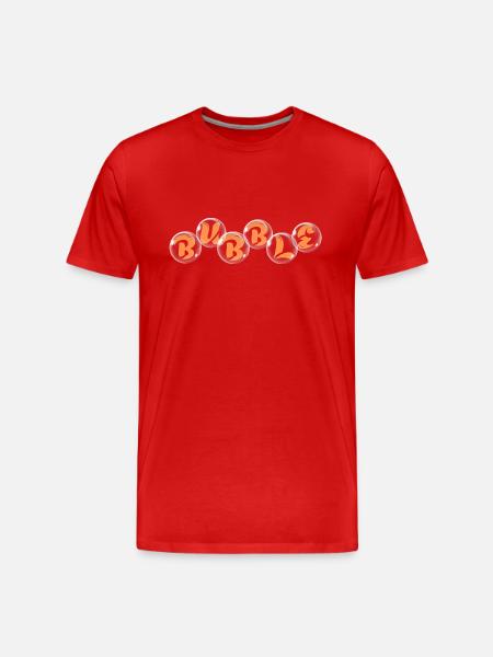 Bubble Design - Men's Premium Organic T-Shirt - red