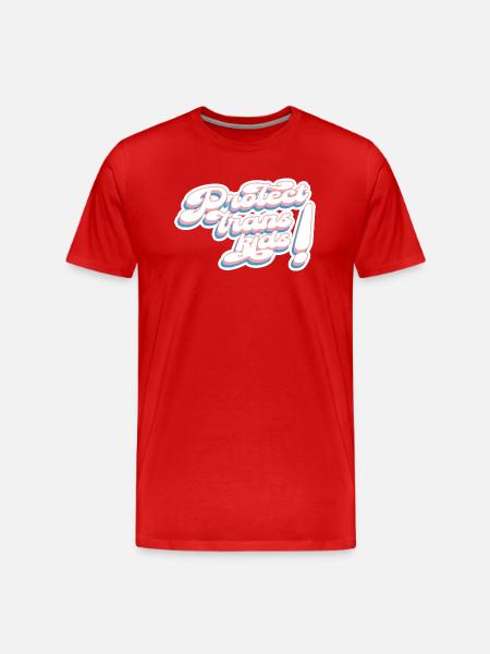 Protect Trans Kids! - Men's Premium Organic T-Shirt - red