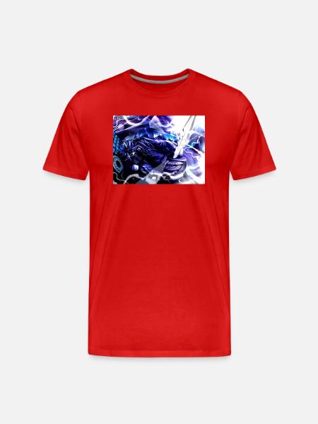 Moonlit Oni Blade - Men's Premium Organic T-Shirt - red