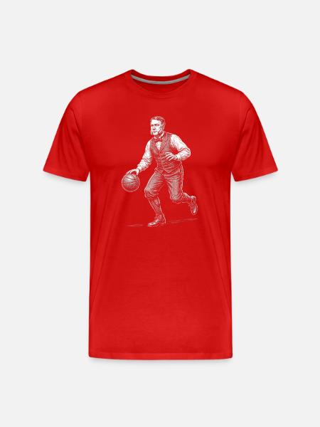 Chester A Arthur Basketball - Men's Premium Organic T-Shirt - red