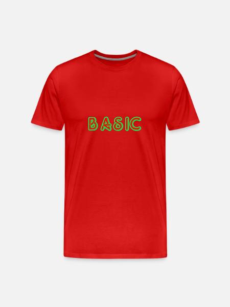 Basic - Men's Premium Organic T-Shirt - red