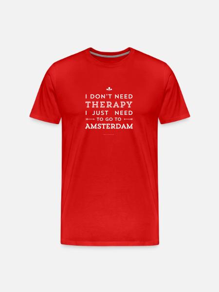 Amsterdam - Men's Premium Organic T-Shirt - red