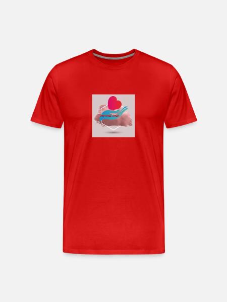 Normal man - Men's Premium Organic T-Shirt - red