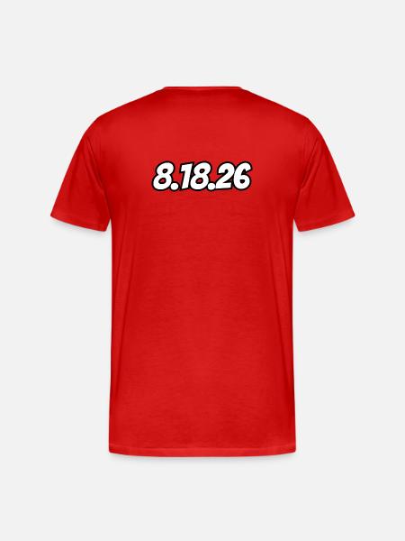 25K on 8.18.26 - Men's Premium Organic T-Shirt - red