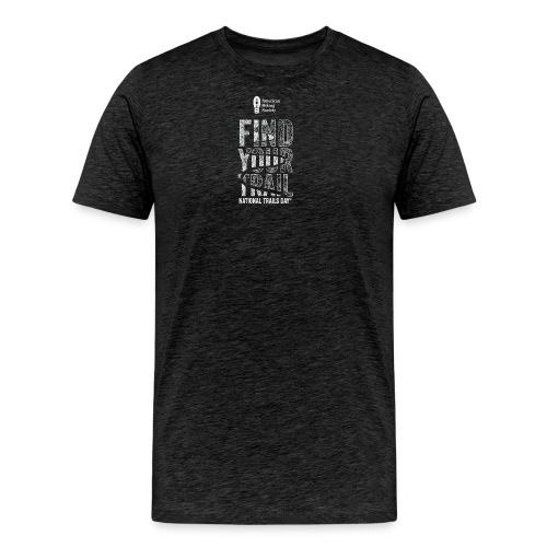 Find Your Trail Topo: National Trails Day - Men's Premium Organic T-Shirt