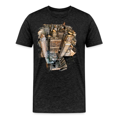 The Cube with a View - Men's Premium Organic T-Shirt