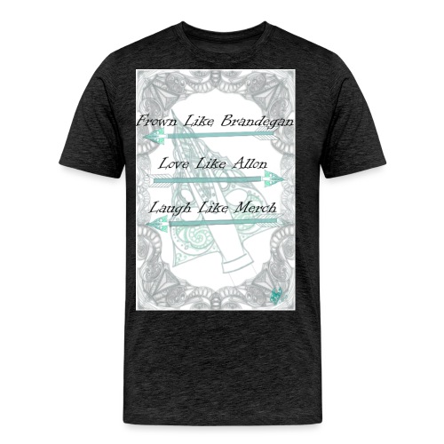 Frown, love, laugh! (White) - Men's Premium Organic T-Shirt