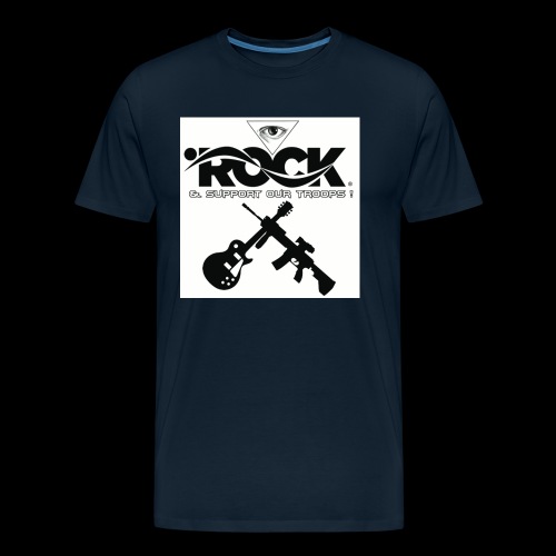 Eye Rock & Support The Troops - Men's Premium Organic T-Shirt
