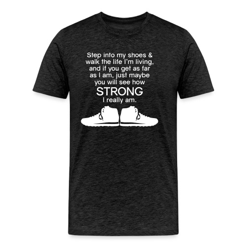 Step into My Shoes (tennis shoes) - Men's Premium Organic T-Shirt