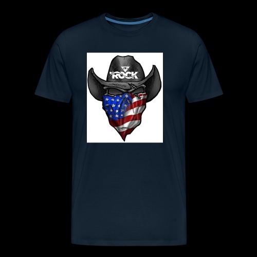 Eye rock cowboy Design - Men's Premium Organic T-Shirt