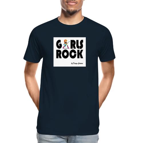 GIRLS ROCK BLACK - Men's Premium Organic T-Shirt