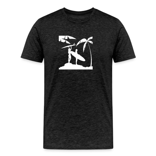 Surfer girl art - Men's Premium Organic T-Shirt