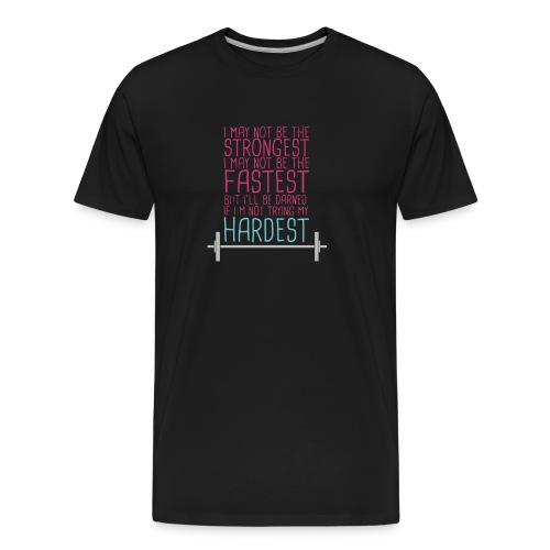 Fitness Quote 03 - Men's Premium Organic T-Shirt