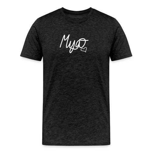Mya, Signature Hand Drawn (White) - Men's Premium Organic T-Shirt