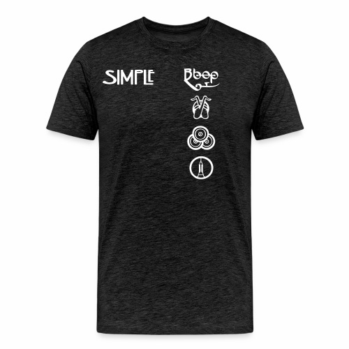 simplesymbolsvert - Men's Premium Organic T-Shirt