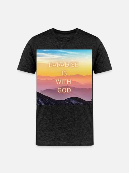 Divine Serenity - Men's Premium Organic T-Shirt - charcoal grey
