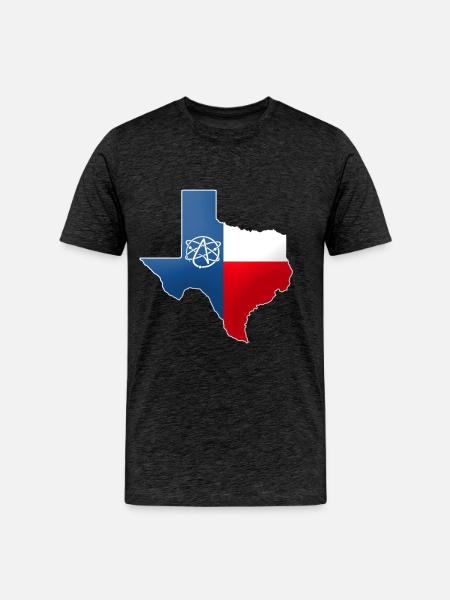 Texas Atheist - Men's Premium Organic T-Shirt - charcoal grey