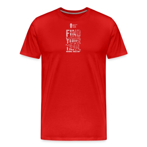 Find Your Trail Topo: National Trails Day - Men's Premium Organic T-Shirt