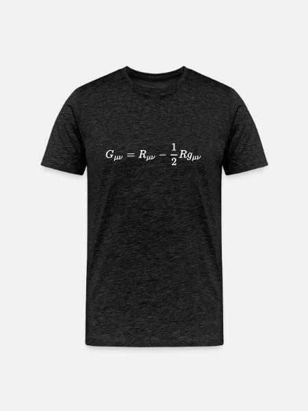 Tensor Of General Relativity - Men's Premium Organic T-Shirt - charcoal grey