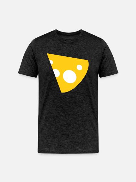 Cheese 1 1 - Men's Premium Organic T-Shirt - charcoal grey