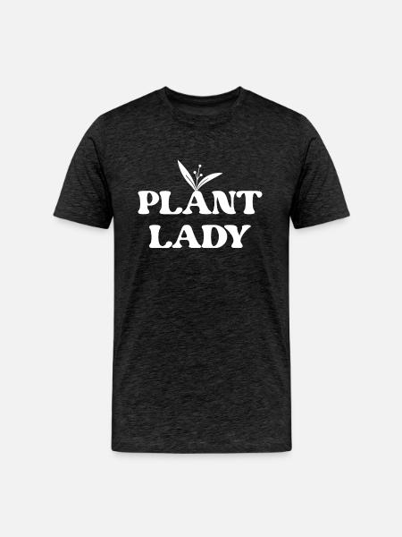 Plant lady - Men's Premium Organic T-Shirt - charcoal grey