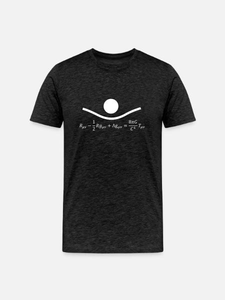 Formula of General Relativity - Men's Premium Organic T-Shirt - charcoal grey