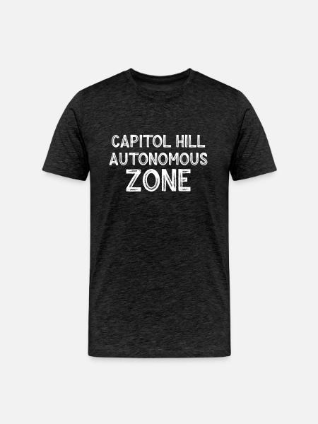 Capitol Hill Autonomous Zone - Men's Premium Organic T-Shirt - charcoal grey