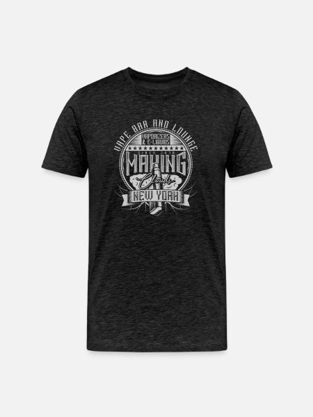 Making Clouds - Men's Premium Organic T-Shirt - charcoal grey