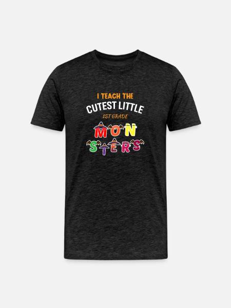 The Cutest Little Monsters - Men's Premium Organic T-Shirt - charcoal grey