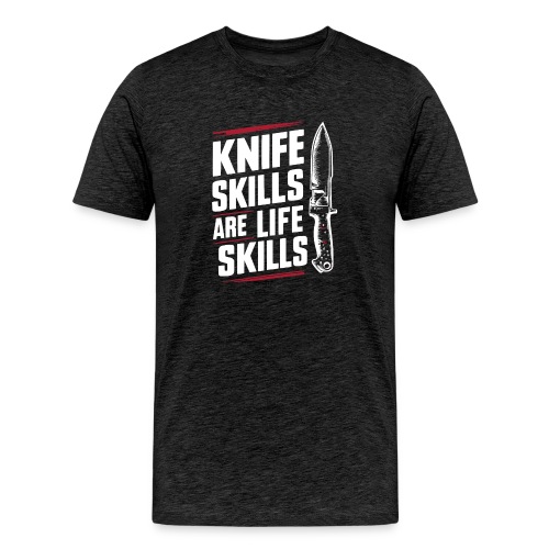 Knife skills are life skills - Men's Premium Organic T-Shirt