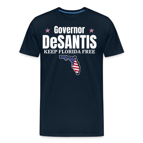 Governor DeSantis Keep Florida Free, Florida State - Men's Premium Organic T-Shirt