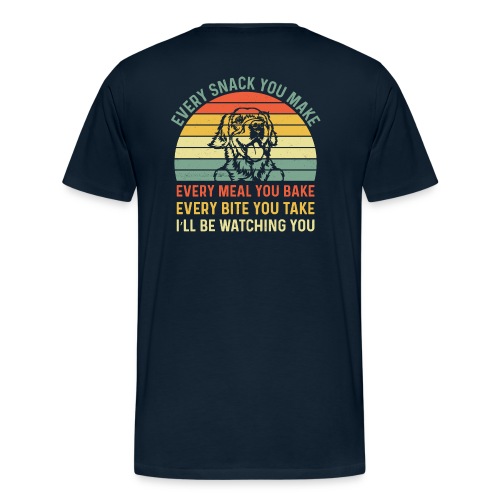 I'll Be Watching You - Back - Men's Premium Organic T-Shirt